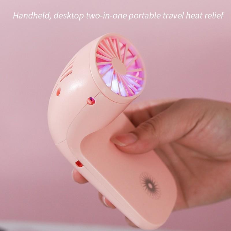 Portable Mobile Phone Holder Fan – Handheld & Rechargeable | 3-Speed Personal USB Fan for Desk & Travel