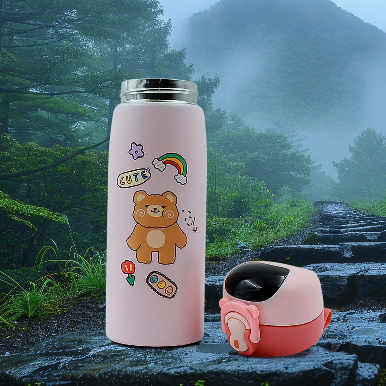 Smart Vacuum Insulated Water Bottle with LED Temperature Display – 450ML