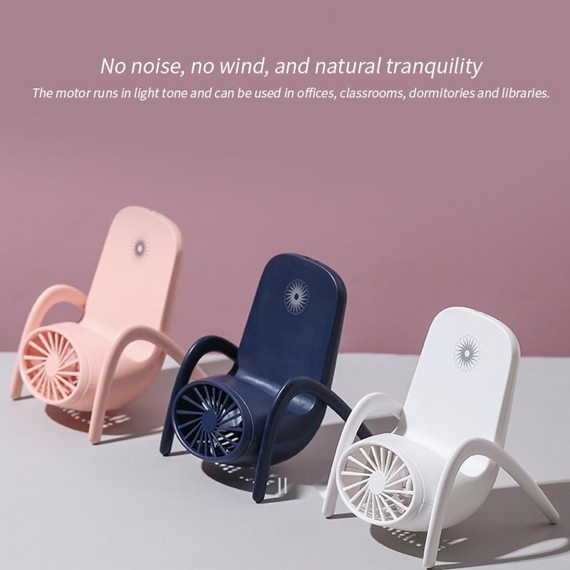 Portable Mobile Phone Holder Fan – Handheld & Rechargeable | 3-Speed Personal USB Fan for Desk & Travel