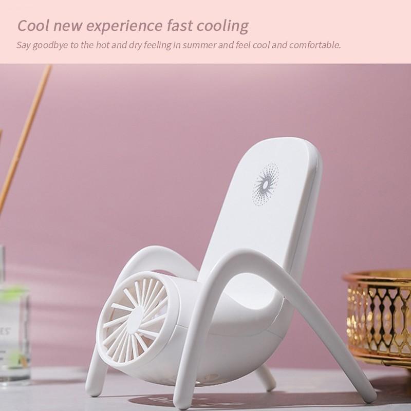 Portable Mobile Phone Holder Fan – Handheld & Rechargeable | 3-Speed Personal USB Fan for Desk & Travel