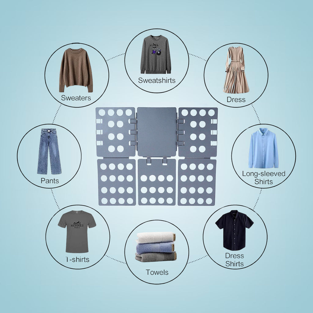 Large Folding Clothes Board – Double Reinforced, Easy-Fold Laundry Organizer | For Shirts, T-Shirts & More