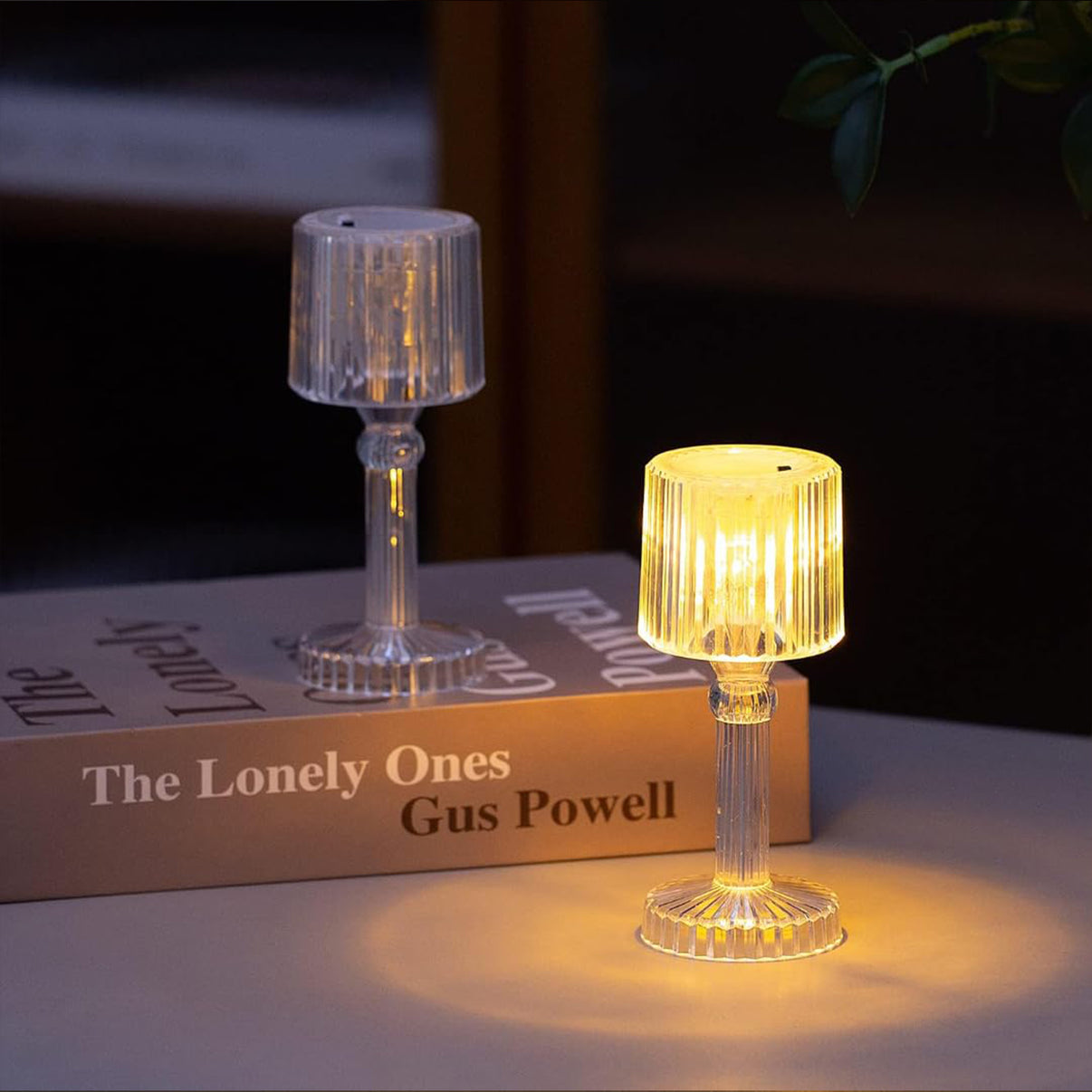 Big Acrylic Led Desk Lamps Table Lamp Portable Crystal Big