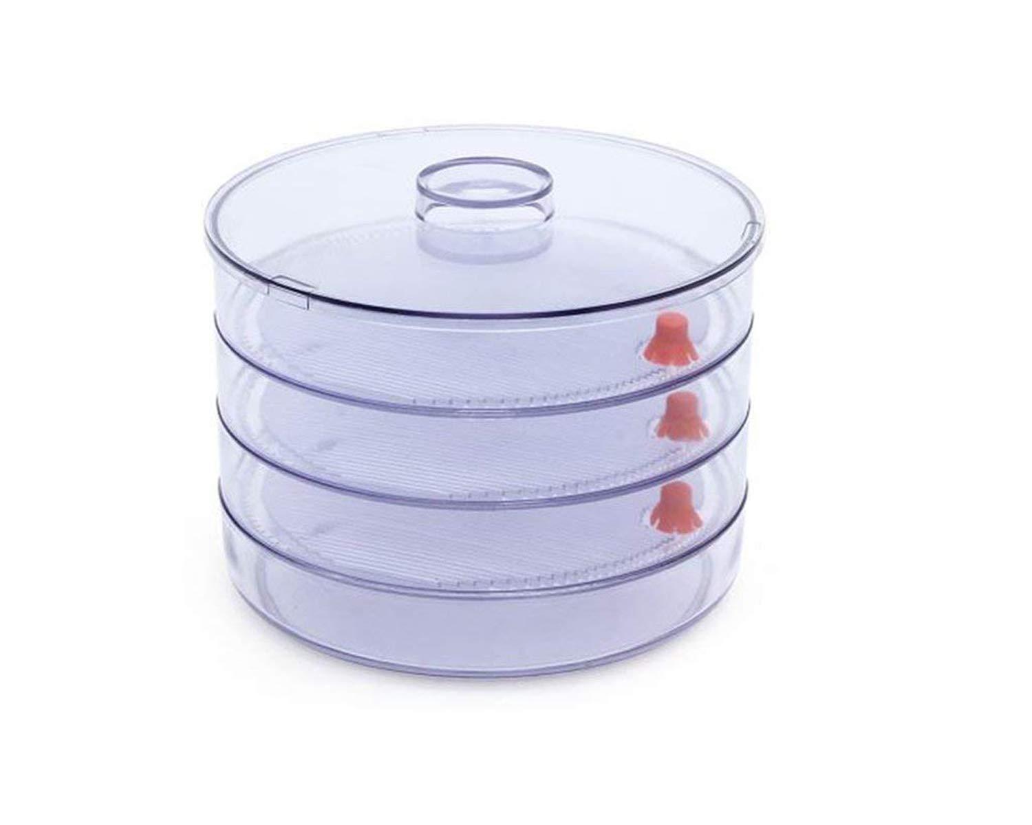 4-Compartment Sprout Maker – Virgin Plastic, Stackable Design for Hygienic Sprouting
