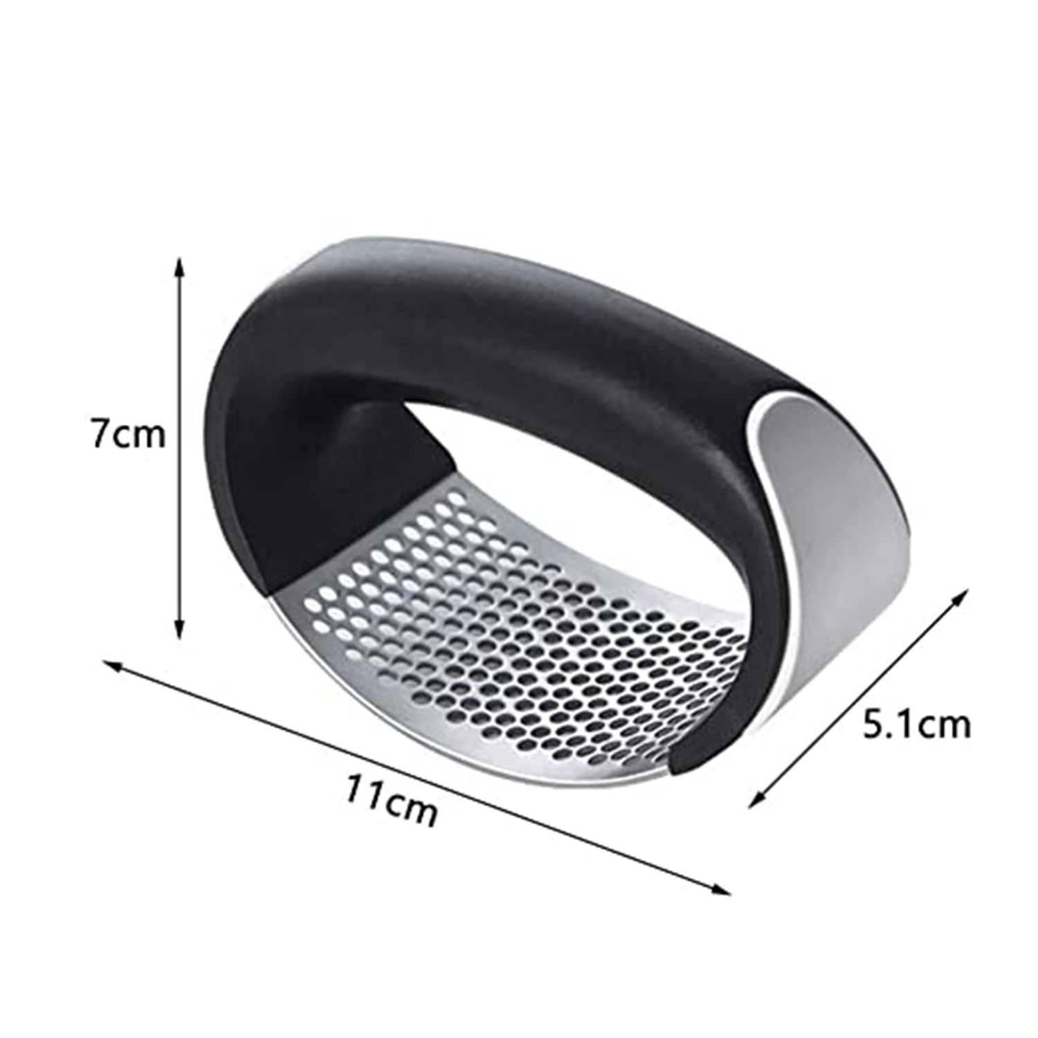 Quick Garlic Crusher Rocker – Stainless Steel Presser Tool