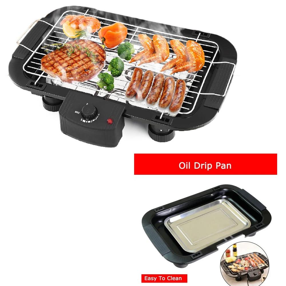 Smokeless Electric Indoor Barbecue Grill – 2000W Infrared Heating BBQ Grill for Home