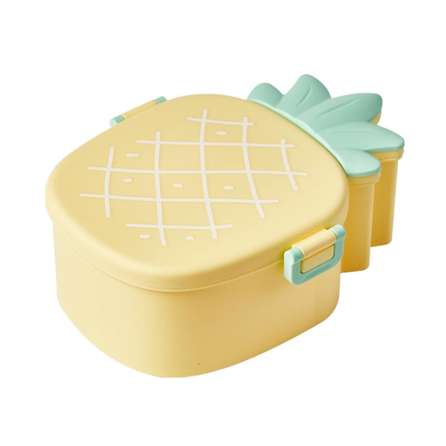 Cute Pineapple Shaped Kids Lunch Box with Fork &amp; Spoon