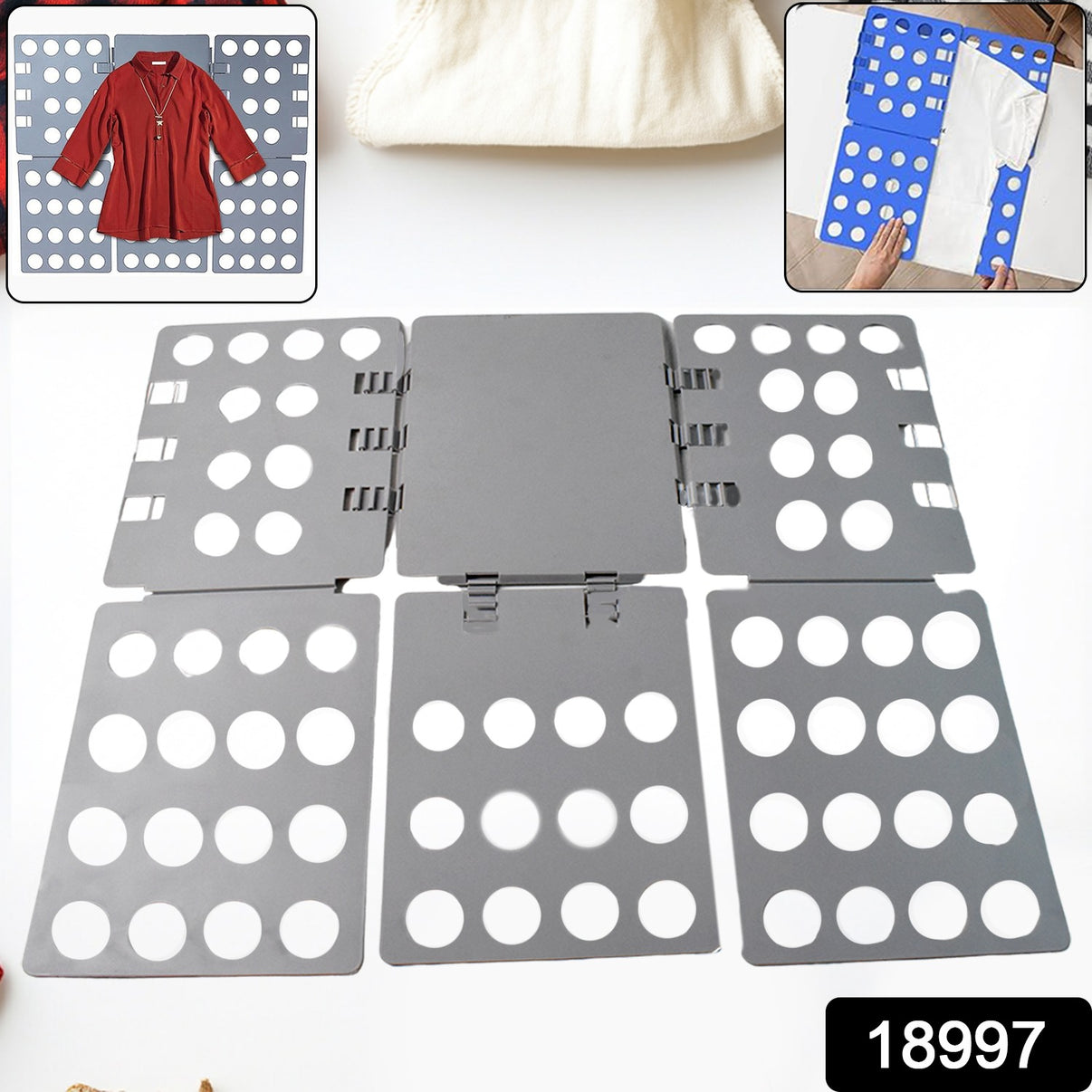 Large Folding Clothes Board – Double Reinforced, Easy-Fold Laundry Organizer | For Shirts, T-Shirts & More