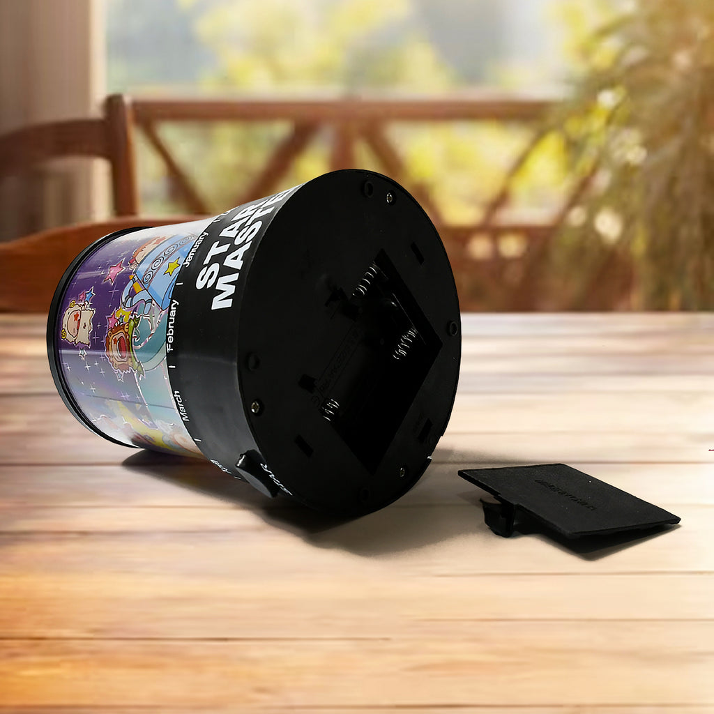 LED Projector Night Light – Rotating Star Lamp with Music