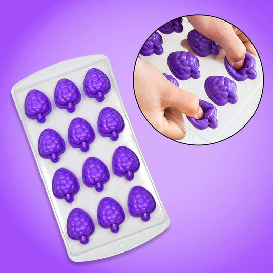 Silicone Fruit-Shaped Ice Cube Tray – Multi-Type Silicone Mold for Ice, Cake & Dessert Decoration (1 Pc)