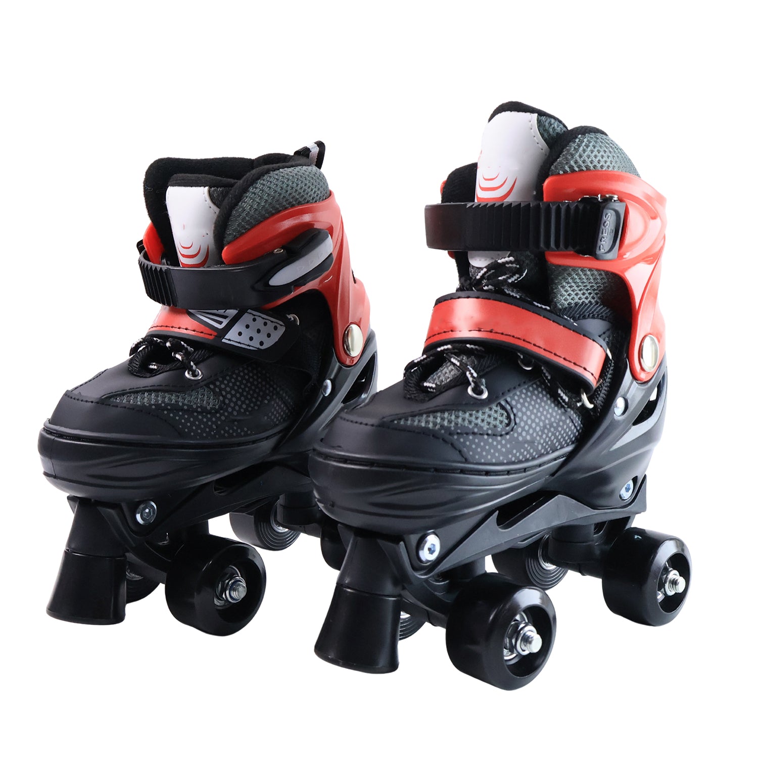 Adjustable Quad Roller Skates for Kids – PU Wheels, Toe Brake & Triple Lock System