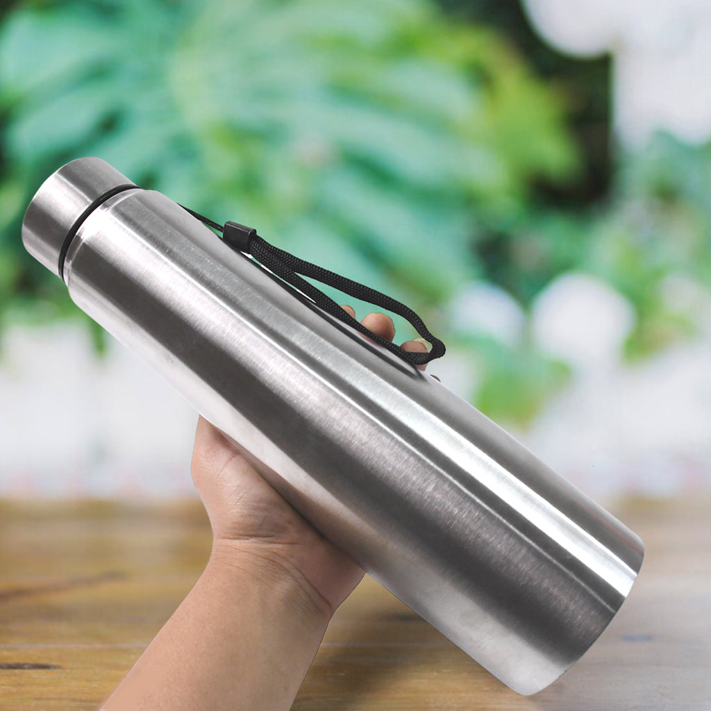 Stainless Steel Double Wall Vacuum Bottle – 1000 ML | Hot & Cold Insulated, Leak-Proof, Gift-Ready