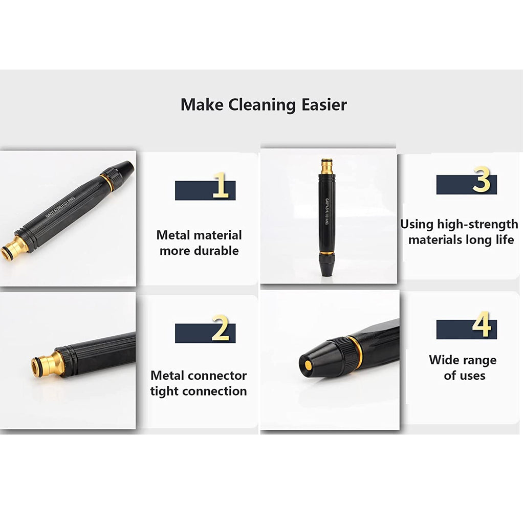 Professional High Pressure Car Wash Spray Gun - Multi-Pattern Garden Hose Nozzle Set