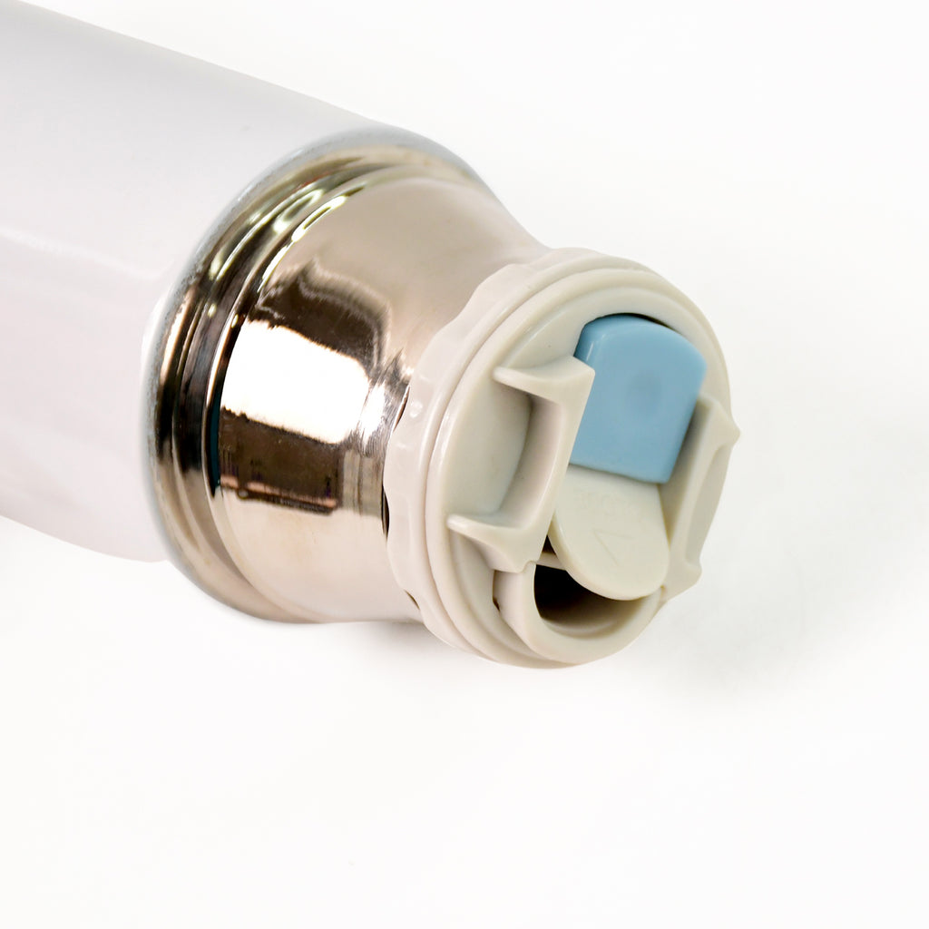 350 ML Stainless Steel Insulated Vacuum Bottle – Leak-Proof Hot & Cold Thermos Flask with Transparent Lid & Handle