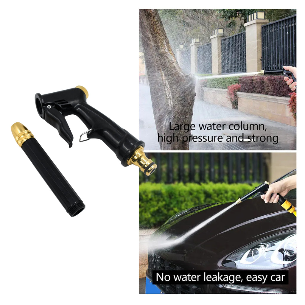 Premium Brass Nozzle Water Spray Gun - Multi-Mode Garden & Car Wash Hose Nozzle