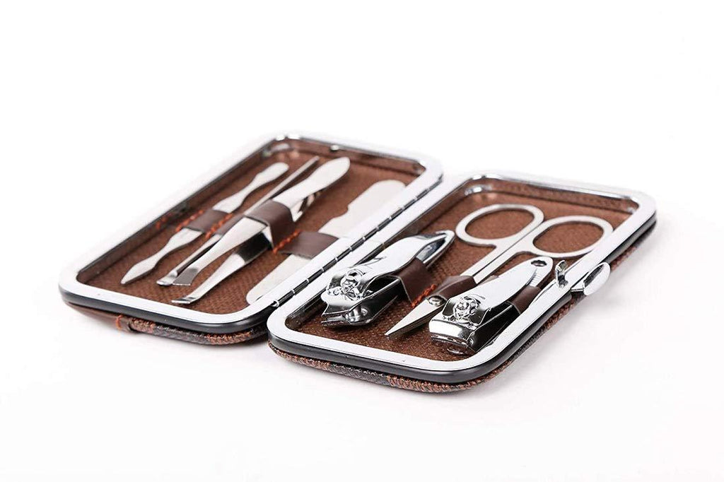 7-in-1 Professional Manicure & Pedicure Kit – Compact Grooming Set with Case