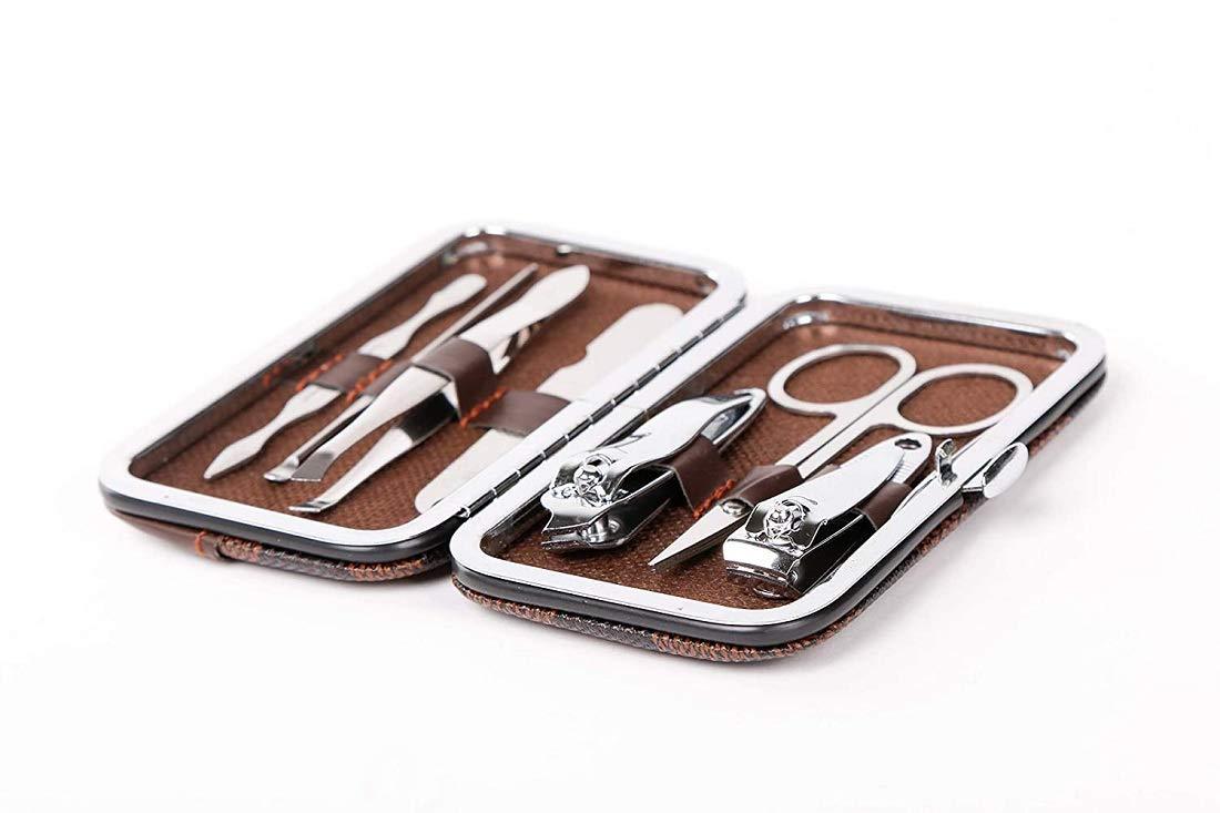 7-in-1 Professional Manicure & Pedicure Kit – Compact Grooming Set with Case