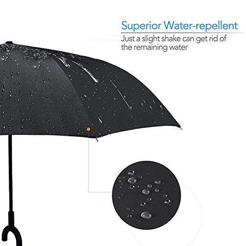 Compact Windproof Reverse Umbrella – Inverted Design, Auto Open-Close | Travel-Friendly & Stylish