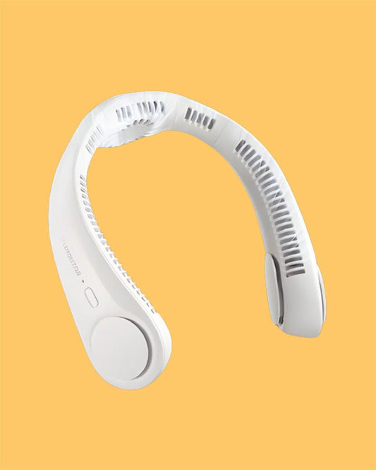 Portable Bladeless Hanging Rechargeable Neck Fan – Hands-Free Cooling Fan for Travel, Office & Outdoor Use