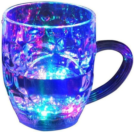 LED Light-Up Flashing Mug – Colorful, Spinning Party Mug with Replaceable Batteries