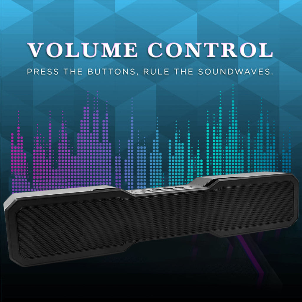 3D Sound Bluetooth Wireless Speaker – Portable 10W Speaker with FM/USB/AUX/SD Card Support (2400mAh Battery)