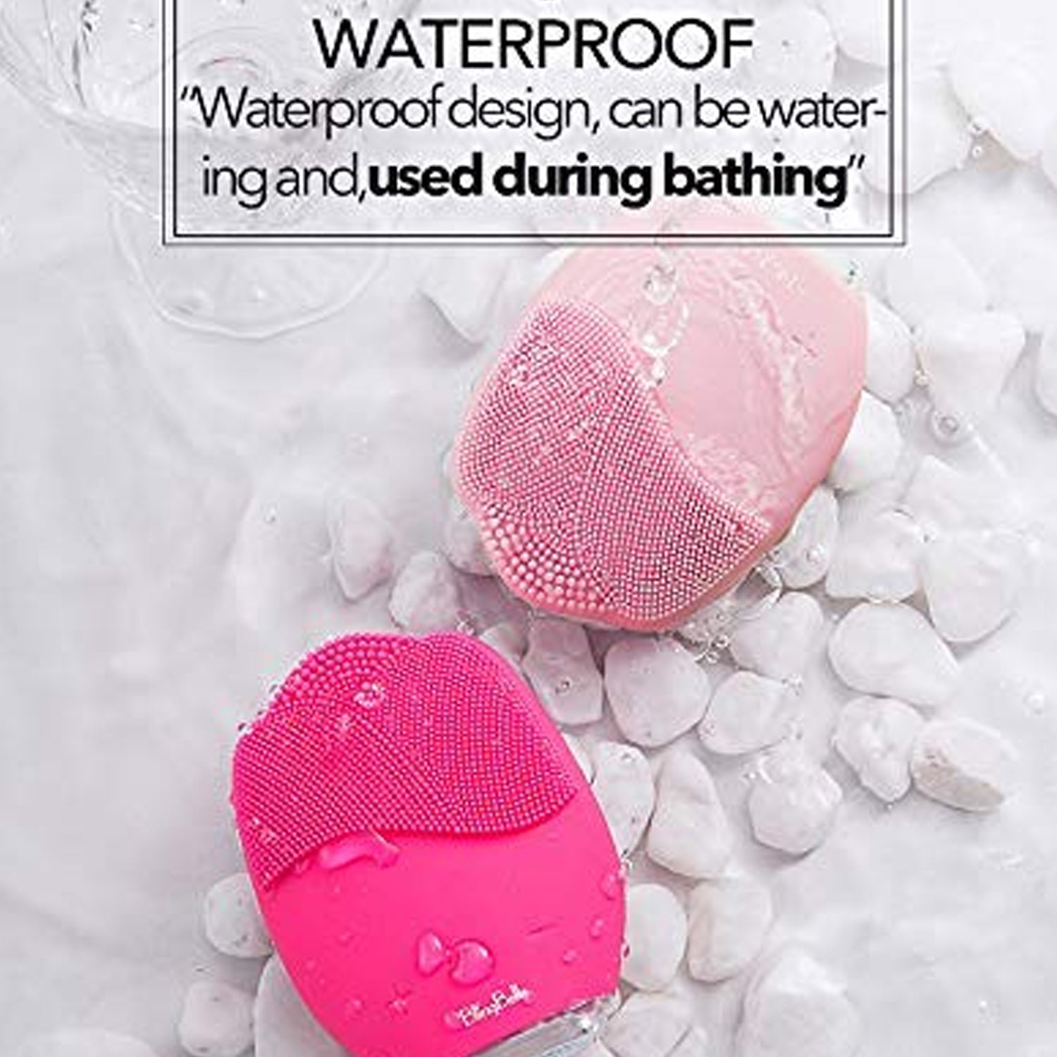 Rechargeable Sonic Silicone Face Cleansing Brush – Deep Pore Cleaner with Vibration Technology | Waterproof & USB Rechargeable (1 Pc)