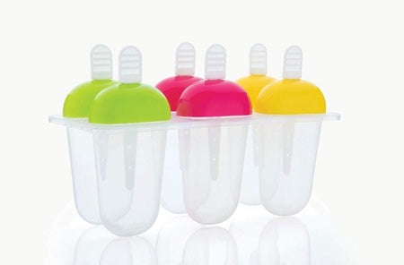 Ice Cream Sicle Mold Set – 6-Cavity BPA-Free Popsicle Maker with Drip Tray | Reusable & Dishwasher Safe (320 ML Total Capacity)
