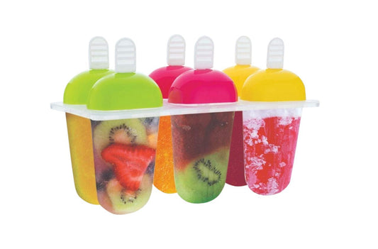 Ice Cream Sicle Mold Set – 6-Cavity BPA-Free Popsicle Maker with Drip Tray | Reusable & Dishwasher Safe (320 ML Total Capacity)