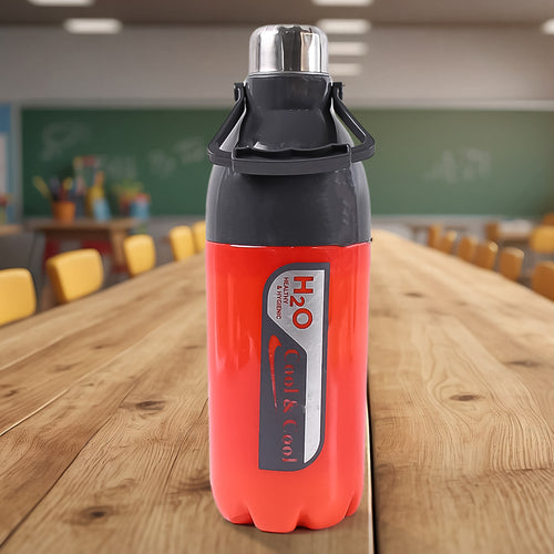 1400 ML Sports Water Bottle with Handle – BPA-Free & Leakproof (Mix Color)