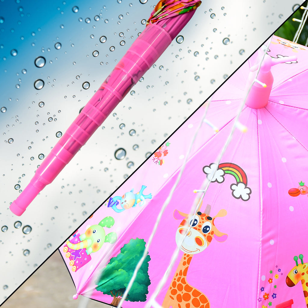High-Density Quick-Dry Umbrella with Safety Round Plastic Cap & Auto-Open Handle