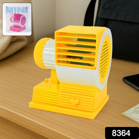 Mini Dual-Blade USB Table Fan – Portable & Powerful Cooling