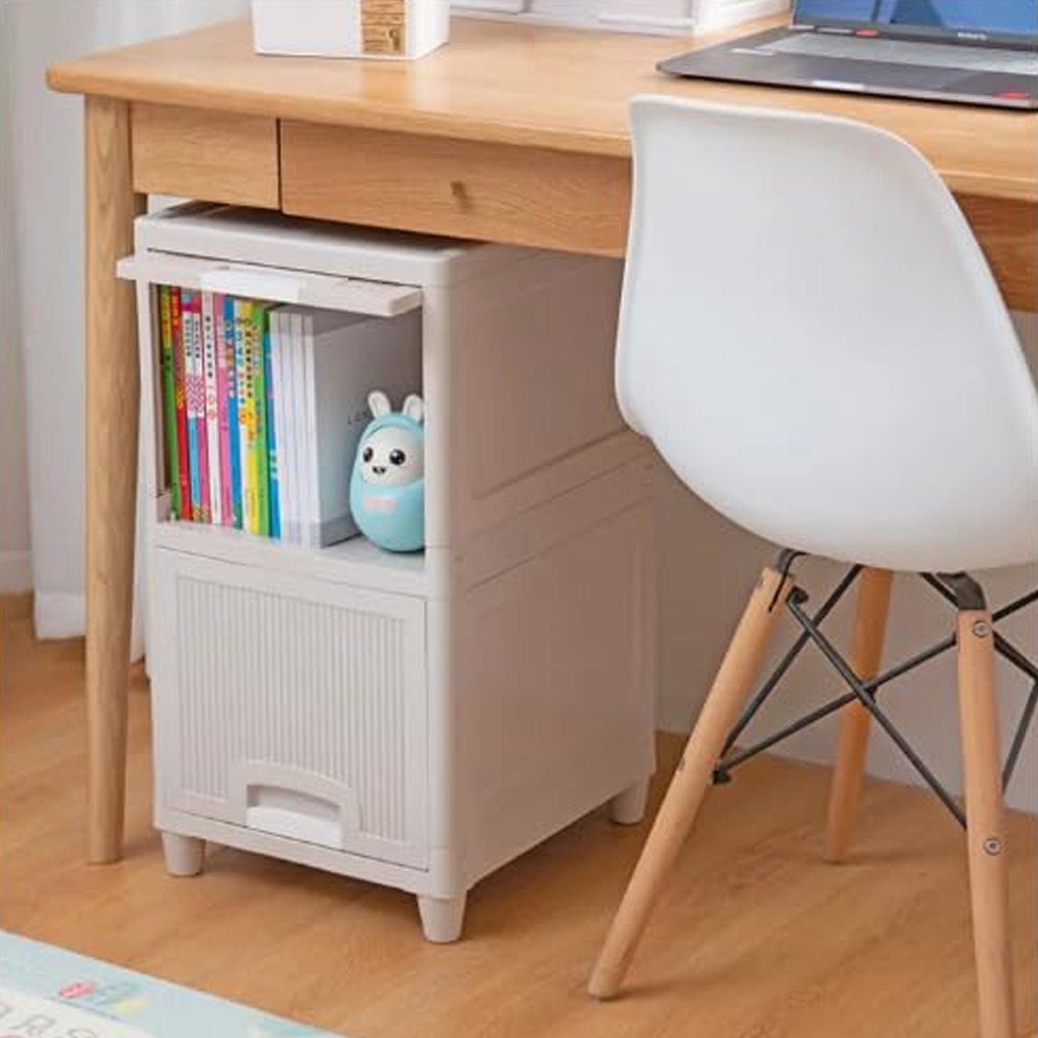 Multipurpose 2-Layer Plastic Storage Cabinet – Foldable Modular Drawer Organizer for Kitchen, Bathroom, Bedroom & Kids’ Room