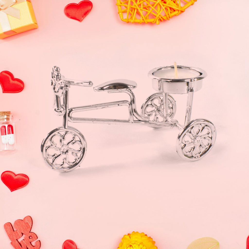 Cycle Tealight Candle Holder – Decorative Gel Candle Stand (1 Pc)