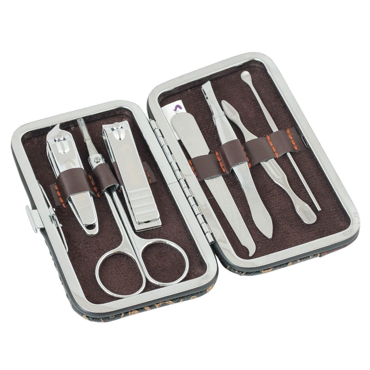 7-in-1 Professional Manicure & Pedicure Kit – Compact Grooming Set with Case