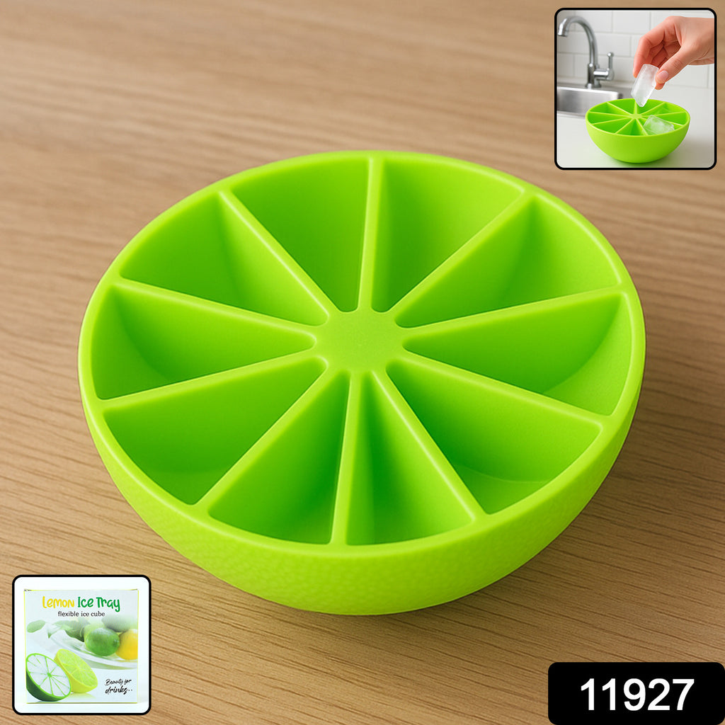 Lemon Shape Silicone Ice Cube Tray – 8-Slot Wedge Mold for Drinks & Cocktails (BPA-Free)