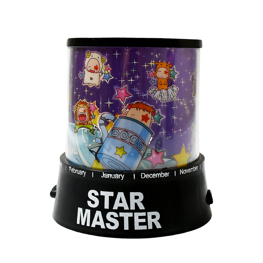 LED Projector Night Light – Rotating Star Lamp with Music
