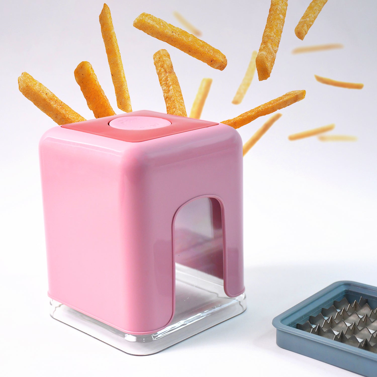 Heavy Duty Potato Chipser & Vegetable Chopper – Dual Blade Manual Cutter