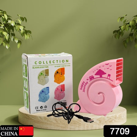 7709  Cute Bright Color Desktop Office USB Mini Fan Battery USB Fans USB Mini Fans (Battery Not Include) – Portable & Powerful Cooling