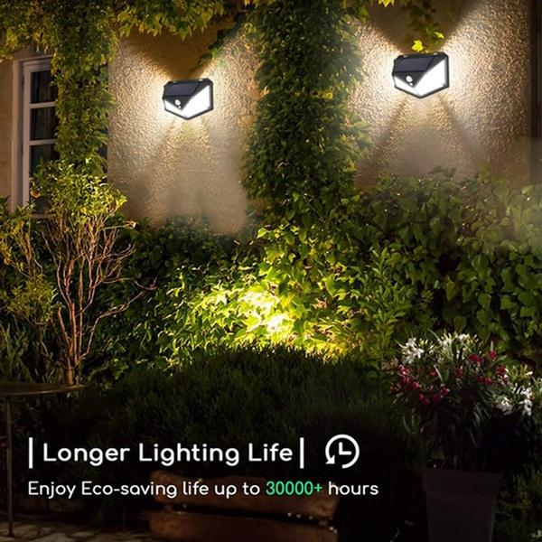 Solar Lights for Garden – LED Motion Sensor Security Lamp for Home & Outdoor Pathways