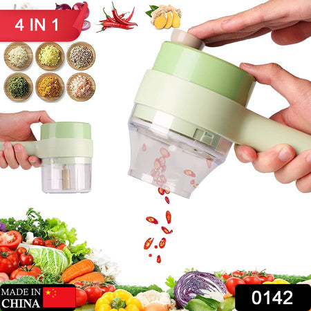 4 in 1 Electric Handheld Vegetable Cutter & Food Chopper Set – Multifunction Slicer