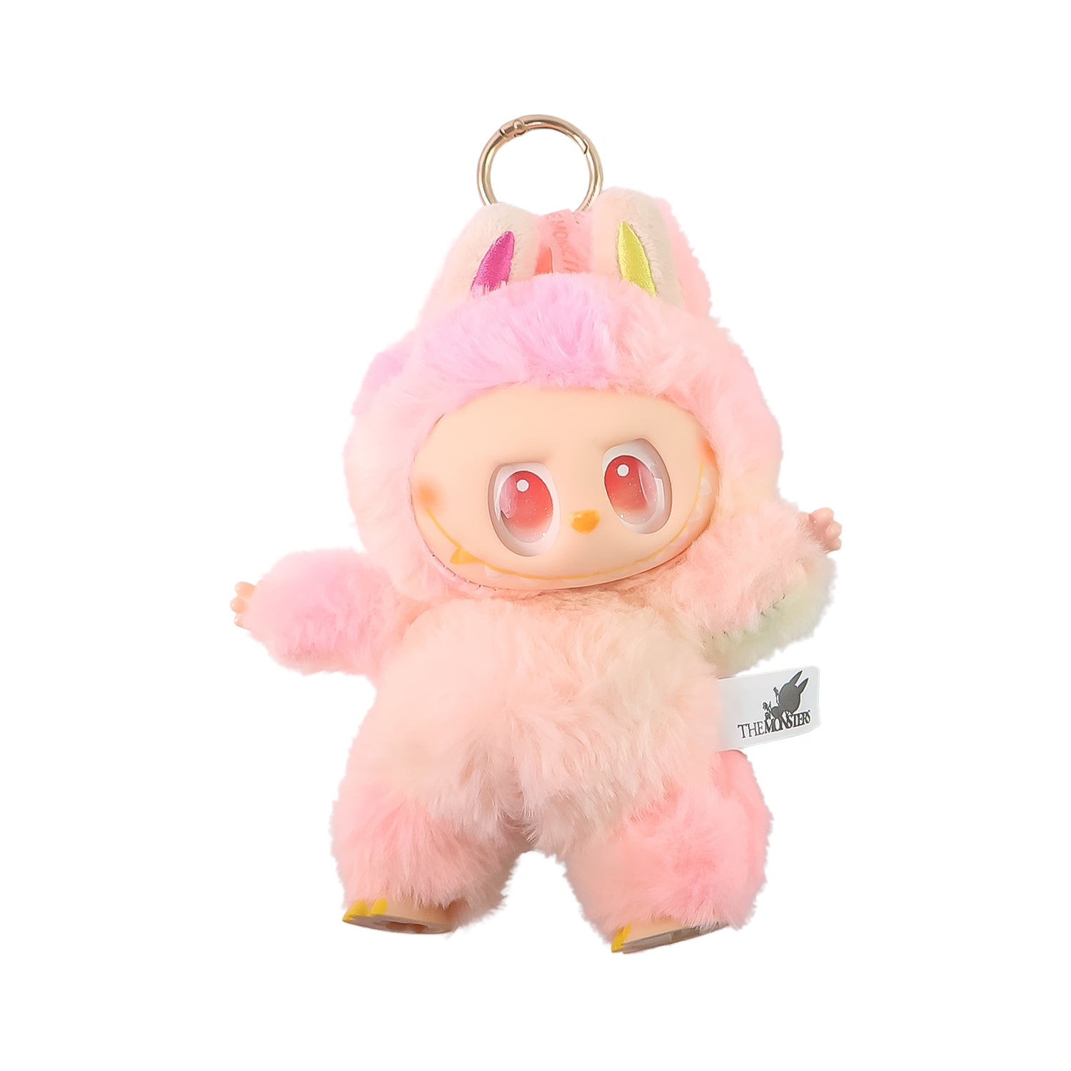 Pink Plush Toy Keychain – Soft Mini Cartoon Animal with Hook for Bags, Kids & Gifts (1 Pc)
