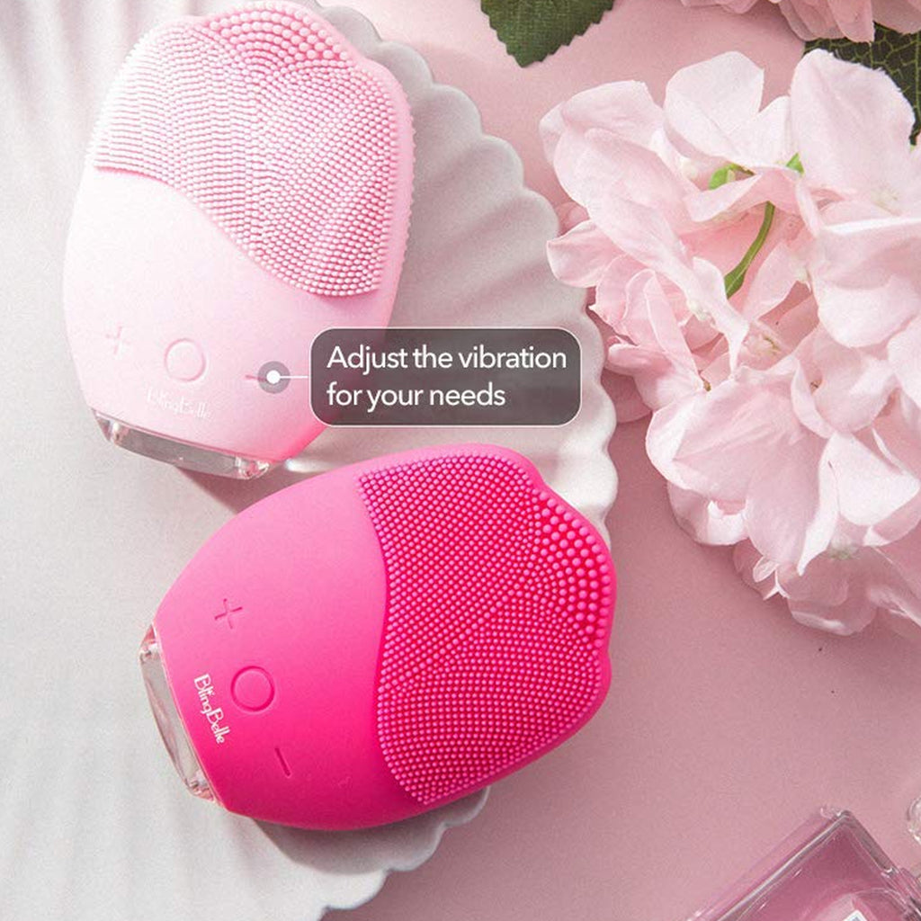 Rechargeable Sonic Silicone Face Cleansing Brush – Deep Pore Cleaner with Vibration Technology | Waterproof & USB Rechargeable (1 Pc)
