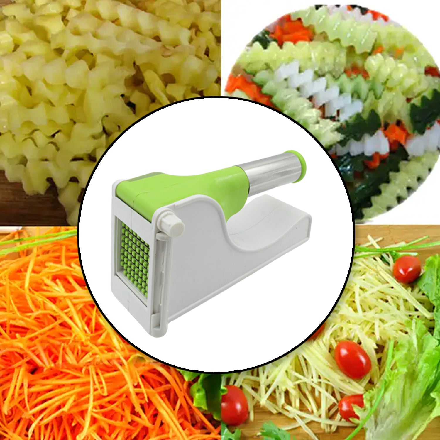 Virgin Plastic French Fry Potato Chipser with Container