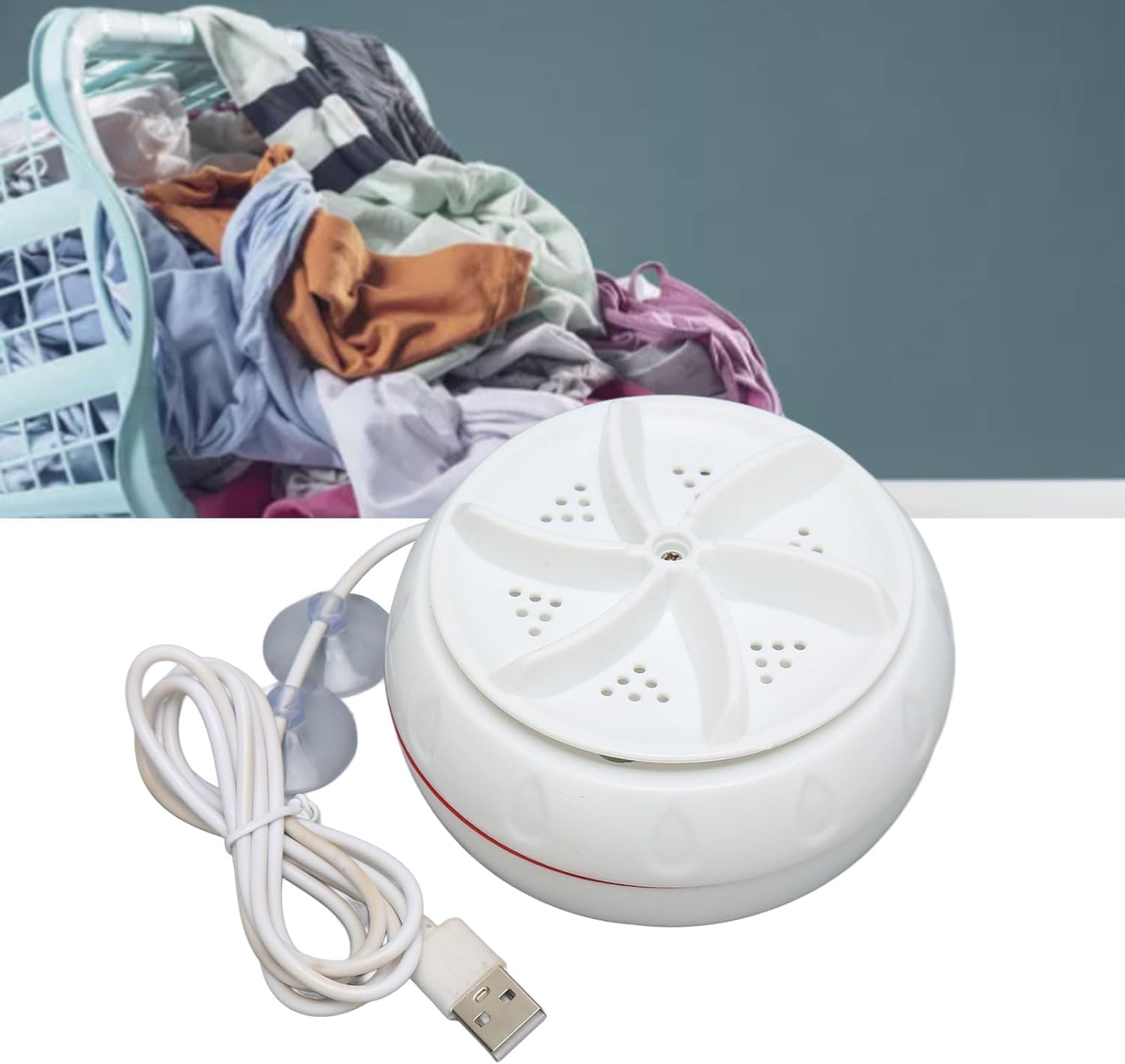 🌀 Mini Turbine Washing Machine – USB Powered | Portable Washer for Travel, Hostel & Small Loads