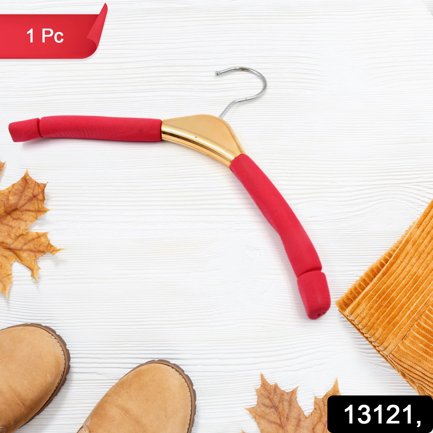 Solid Sponge Non-Slip Clothes Hanger – No-Trace, Heavy-Duty & Stylish Closet Organizer (1 Pc / Mix Color)