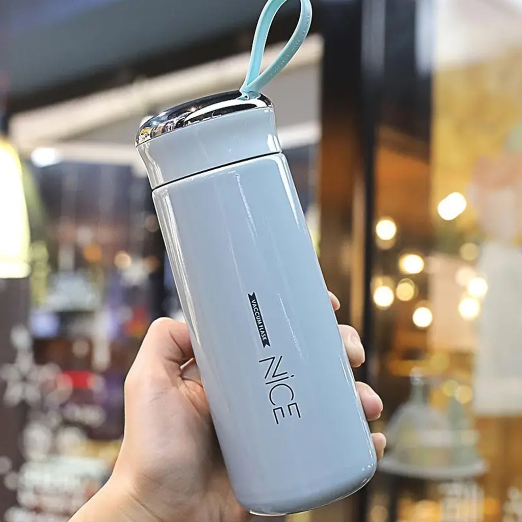 Outdoor Sport Glass Water Bottle – 300 ML | Leak-Proof, BPA-Free, Hot & Cold Safe with Bamboo Lid