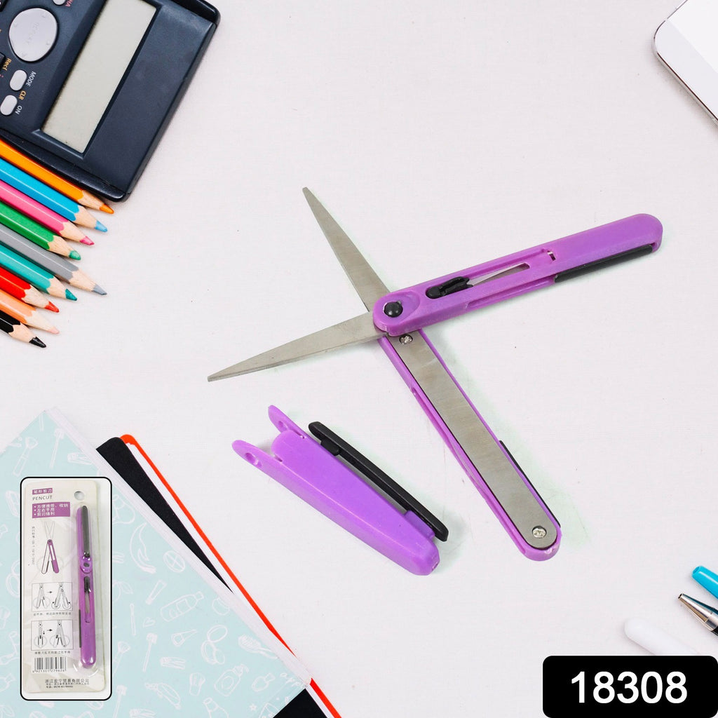 Pen Cut Compact Scissors – Portable Pen-Style Travel Scissors | Safe & Stylish (1 Pc)