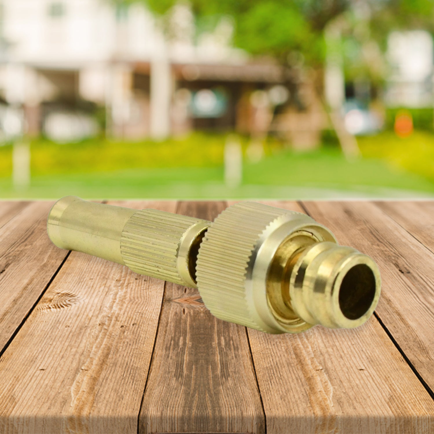 Adjustable Brass Water Spray Nozzle - High Pressure Booster Gun for Garden & Car Wash
