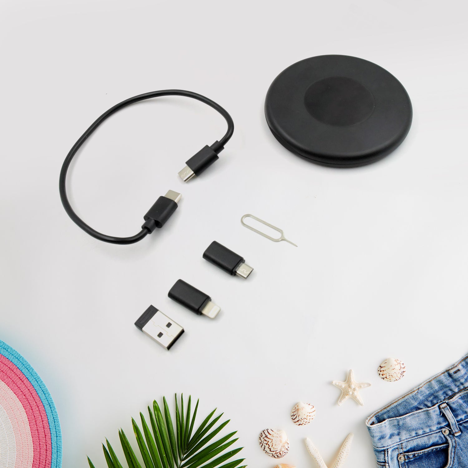 Mini Multi-Functional Fast Charging Data Cable Set (5-in-1) – Compact & Portable