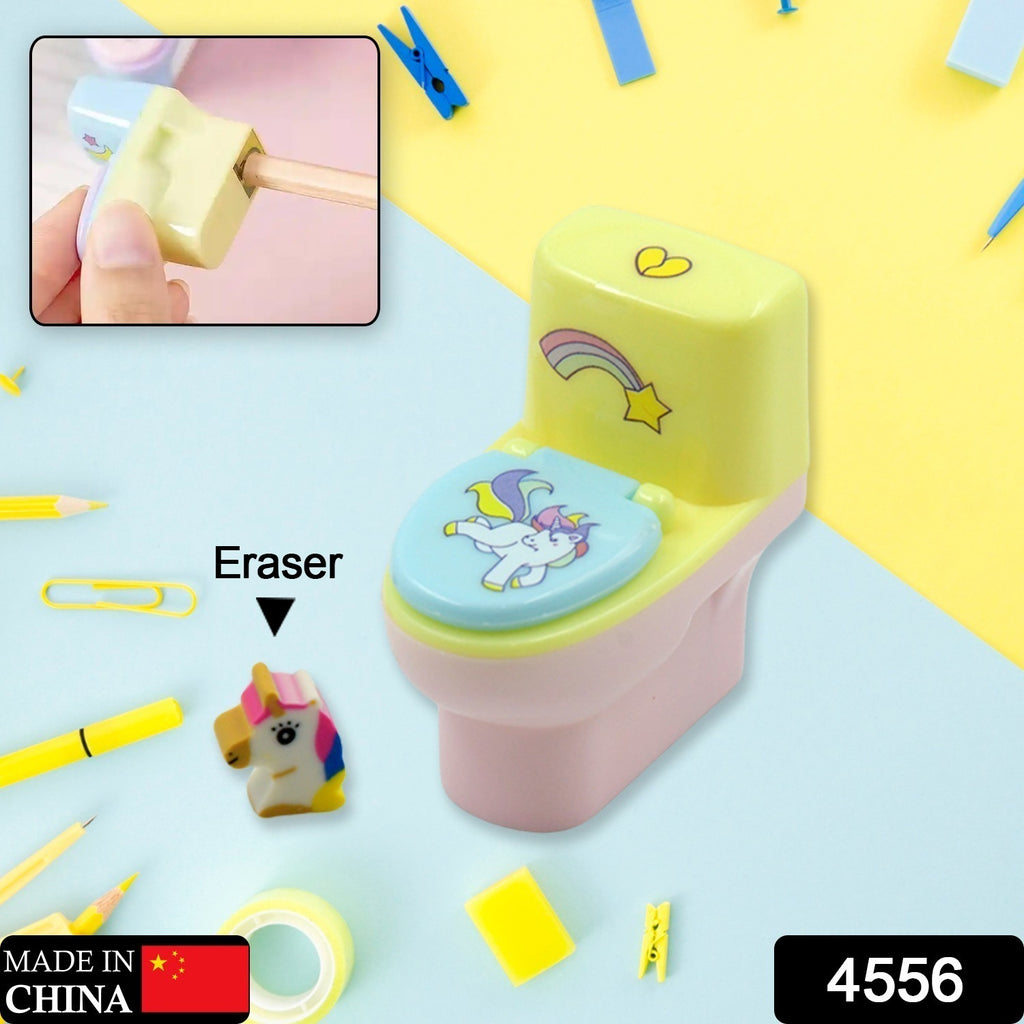 Toilet Pencil Sharpener – Cute Cartoon Design (2 Pc Set)