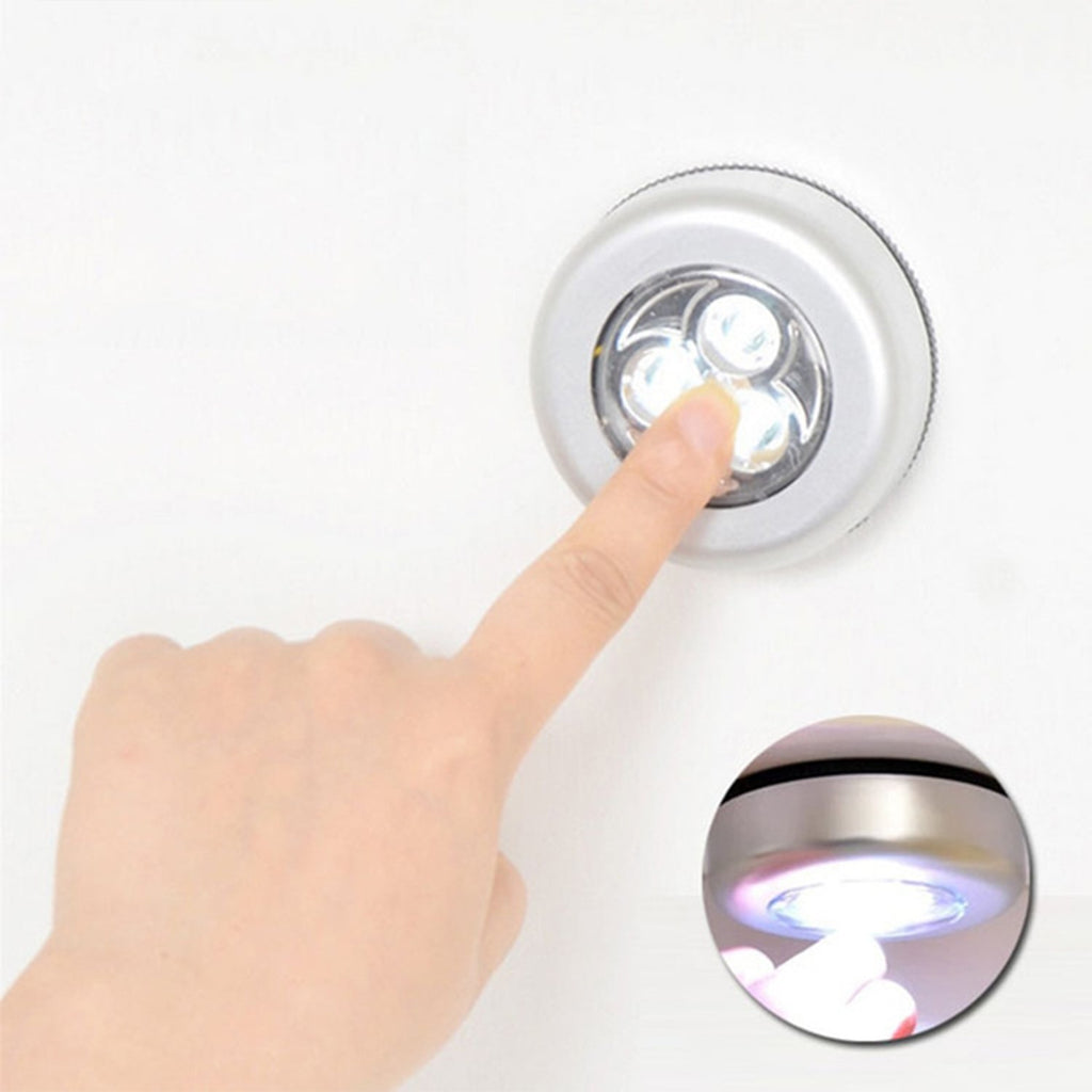 3 LED Cordless Stick Tap Touch Light Lamp – Battery Powered (1 Pc)